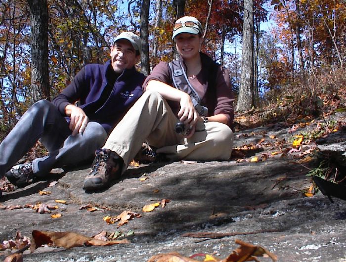 Dan and Ruth - pause along the trail