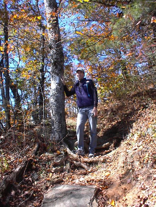 The trail back down to the car