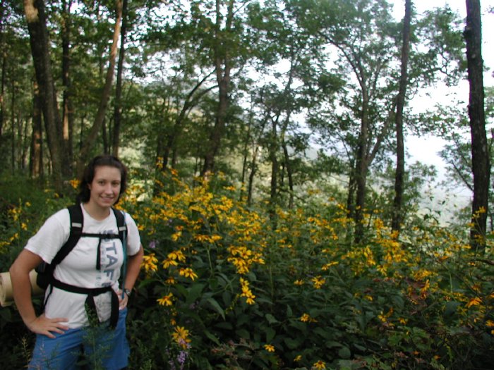 Ruth & yellow flowers