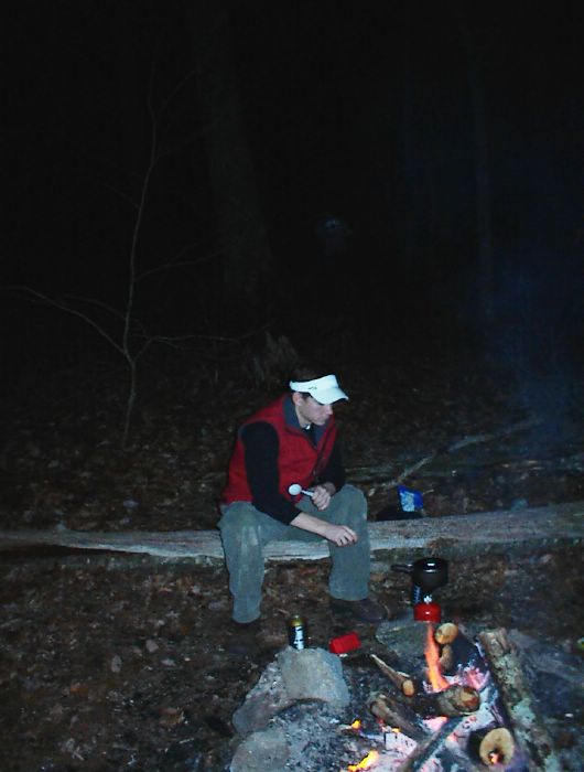 Matt cooks dinner